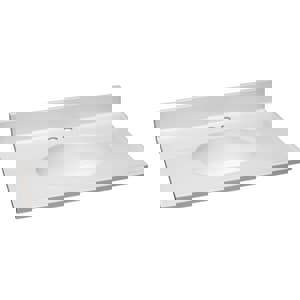 31X19 3H 1B C/MARB VAN TOP WHIT